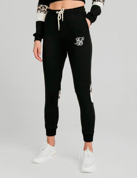 Pantalon Sik SIlk Leopard panel Black