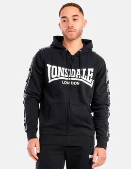 Sudadera Capucha LONSDALE BIGTON - Black/White