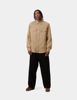 Camisa CARHARTT WIP SANTA FE LS - Dusty H Brown