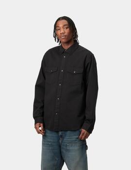 Camisa CARHARTT WIP SANTA FE LS - Black
