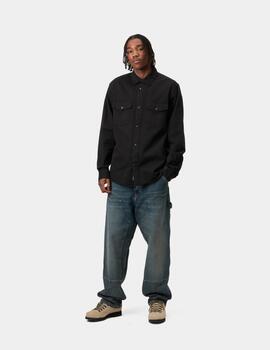 Camisa CARHARTT WIP SANTA FE LS - Black