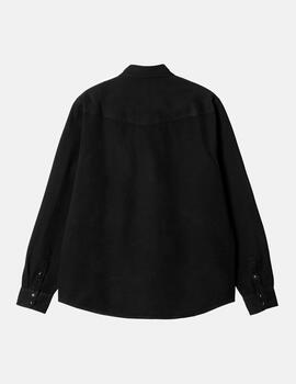 Camisa CARHARTT WIP SANTA FE LS - Black