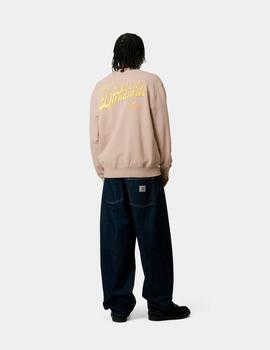 Sudadera Crew CARHARTT WIP GREATEST FLICKS - Fleur De Sel