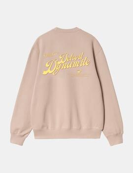 Sudadera Crew CARHARTT WIP GREATEST FLICKS - Fleur De Sel
