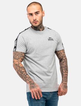 Camiseta LONSDALE BRINDISTER - Marl Grey/Black/White