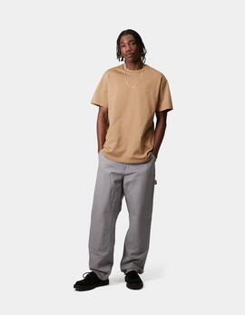 Camiseta CARHARTT WIP CHASE - Dusty H Brown / Gold