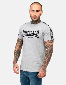 Camiseta LONSDALE VEMENTRY - Marl Grey/Black/White
