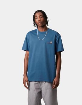 Camiseta CARHARTT WIP AMERICAN SCRIPT - Sodalite