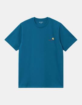 Camiseta CARHARTT WIP AMERICAN SCRIPT - Sodalite