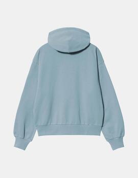 Sudadera CARHARTT WIP W' HOODED CASEY - Frosted Blue/Silver