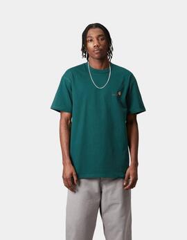 Camiseta CARHARTT WIP AMERICAN SCRIPT - Malachite