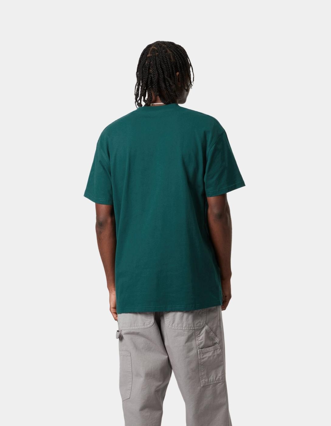 Camiseta CARHARTT WIP AMERICAN SCRIPT - Malachite