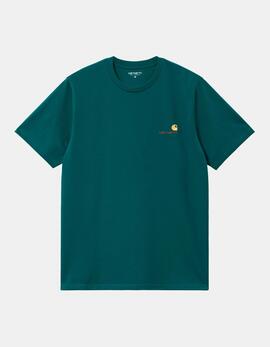 Camiseta CARHARTT WIP AMERICAN SCRIPT - Malachite