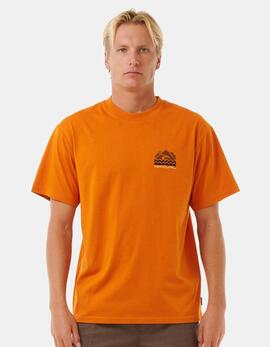 Camiseta RIP CURL VAPORCOOL SEARCH TREK - Orange Amber
