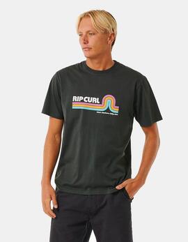 Camiseta RIP CURL SURF REVIVAL MUMMA - Washed Black