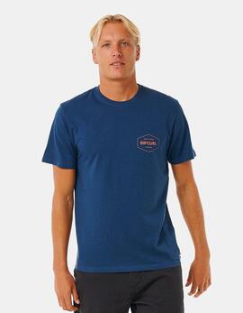 Camiseta RIP CURL STAPLER - Washed Navy
