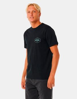 Camiseta RIP CURL STAPLER - Black