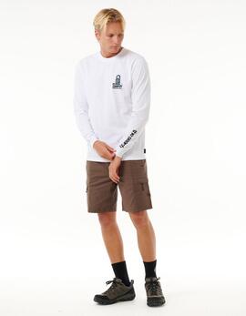 Camiseta Rip Curl manga larga VAPORCOOL- White