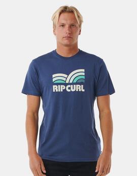 Camiseta RIP CURL SURF REVIVAL CAPTURE - Washed Navy