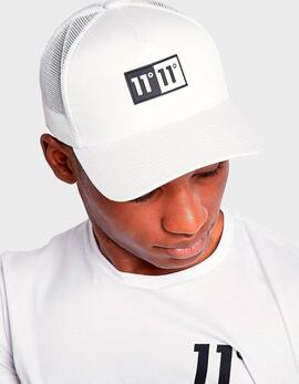 Gorra ELEVEN DEGREES DOMINO TRUCKER - White