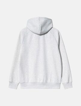 Sud. Cap. Abierta CARHARTT WIP HOODED CHASE - Ash Heather/G