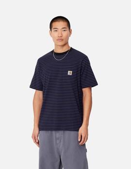 Camiseta CARHARTT WIP VERNER POCKET - Black / Aura