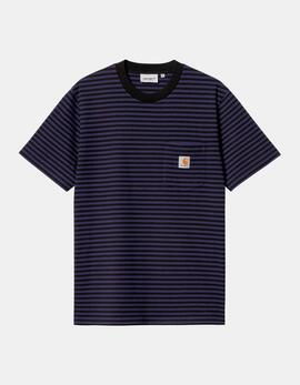 Camiseta CARHARTT WIP VERNER POCKET - Black / Aura
