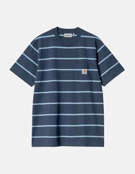 Camiseta CARHARTT WIP AIKEN POCKET - Dusky Blue