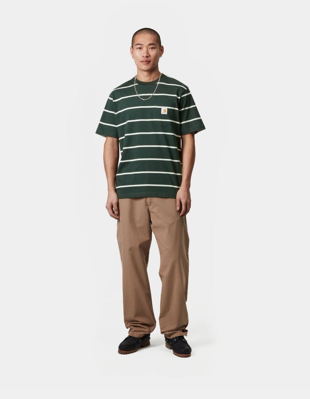 Camiseta CARHARTT WIP AIKEN POCKET - Conifer