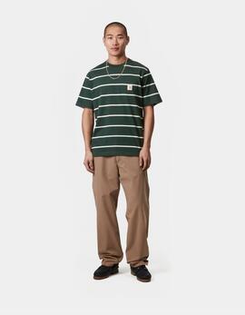 Camiseta CARHARTT WIP AIKEN POCKET - Conifer