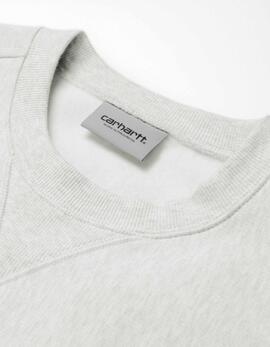 Sudadera Crew CARHARTT WIP AMERICAN SCRIPT - Ash Heather
