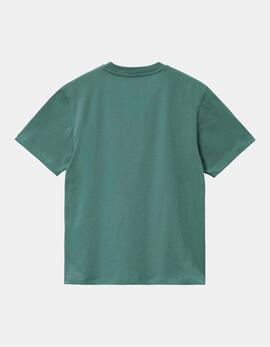 Camiseta CARHARTT WIP W' CHASE - Silver Pine / Gold