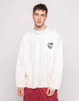 Sudadera KAOTIKO Crew ICE CREAM - White