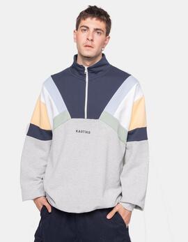Sudadera KAOTIKO Crew ALECK - Gray/Navy/Vainilla/Fresh Gre