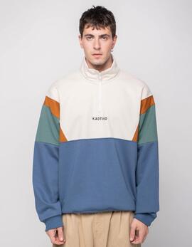 Sudadera Crew ARTHUR - Bone/Tabacco/Heura/Prusia