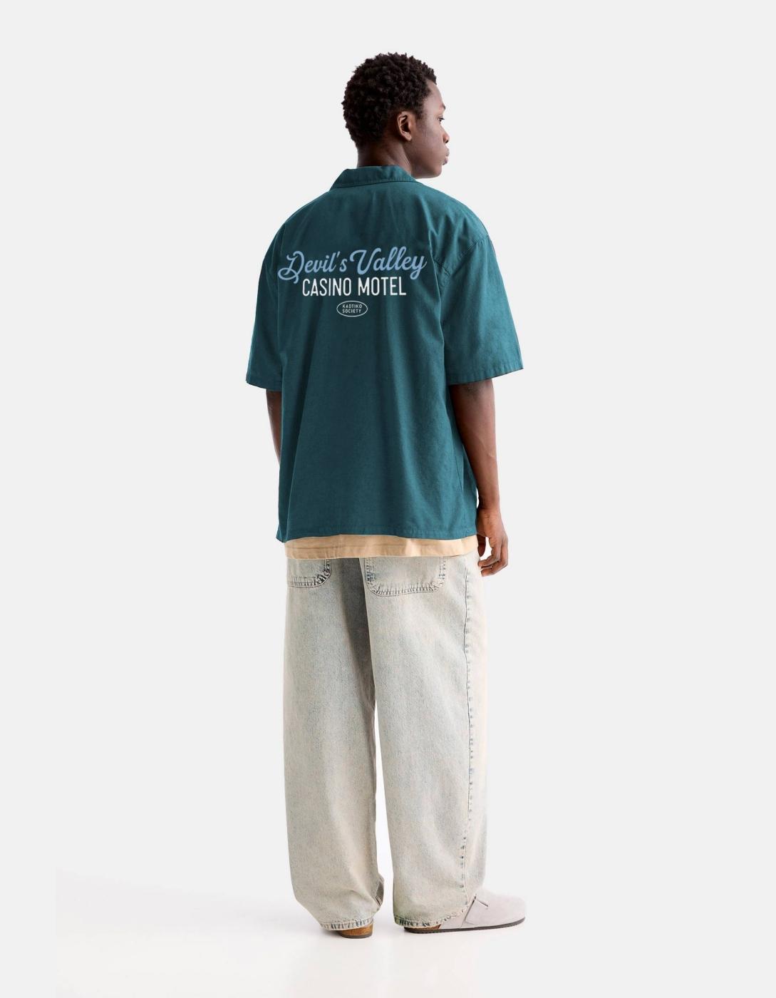 Camisa KAOTIKO DEVIL'S VALLEY - Green Bottle