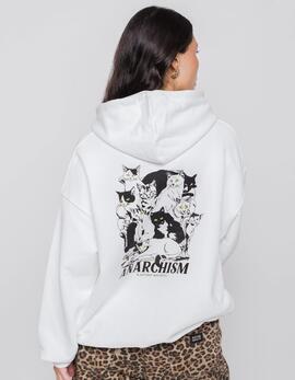 Sudadera Capucha KAOTIKO ANARCHISM - White