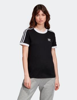 Camiseta Mujer 3 STRIPES- Negro