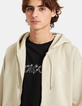 Sudadera Cap. Abierta VOLCOM SINGLE STONE - Light Khaki