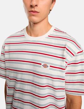 Camiseta DICKIES LEWISTOWN STRIPE- Egret