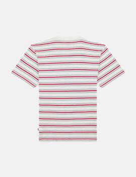 Camiseta DICKIES LEWISTOWN STRIPE- Egret