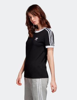 Camiseta Mujer 3 STRIPES- Negro