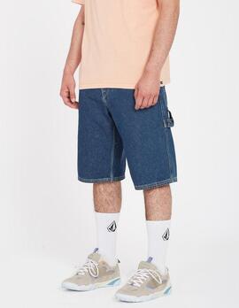 Bermuda LABORED DENIM UTILITY - Indigo Ridge Wash
