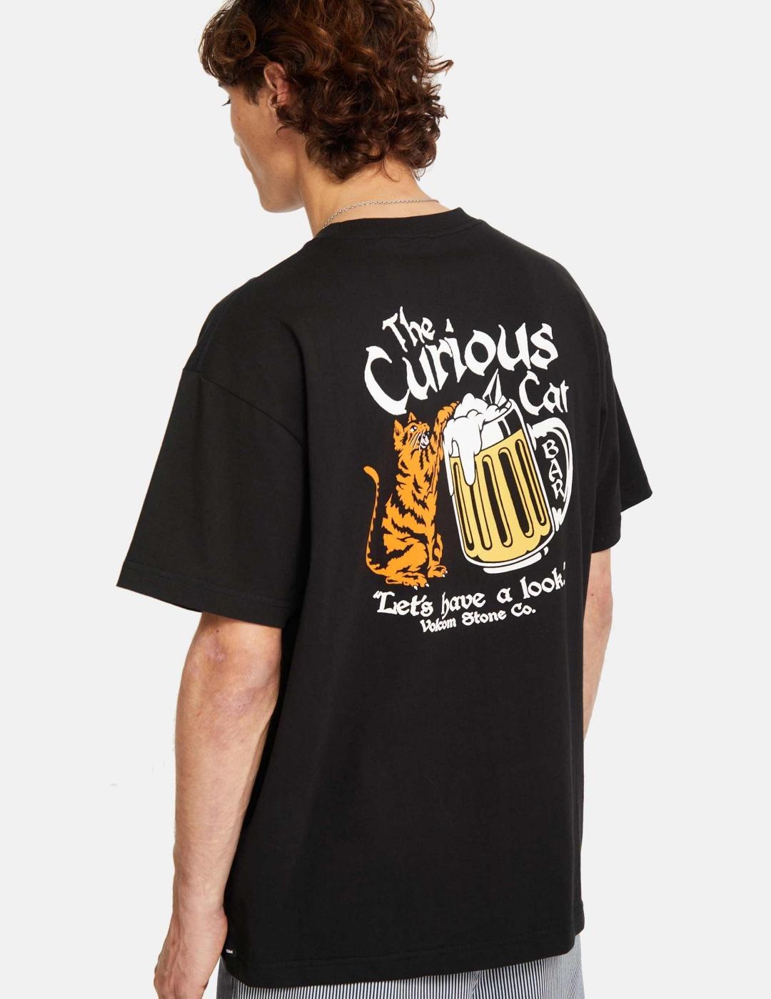 Camiseta VOLCOM CURIOUS CAT - Black