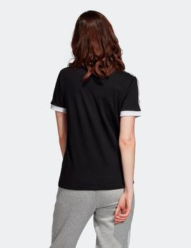 Camiseta Mujer 3 STRIPES- Negro