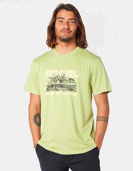 Camiseta RIP CURL PARADISE LAND - Light Khaki