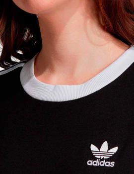 Camiseta Mujer 3 STRIPES- Negro