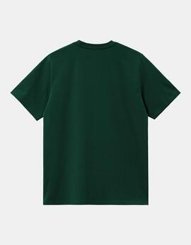 Camiseta CARHARTT WIP AMERICAN SCRIPT - Conifer