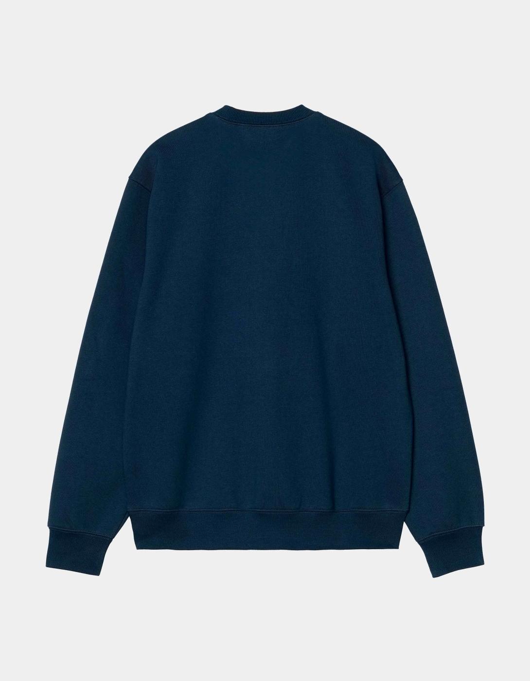 Sud. Crew CARHARTT WIP SWEAT - Ink / Air Yellow