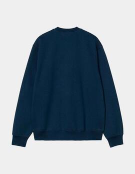 Sud. Crew CARHARTT WIP SWEAT - Ink / Air Yellow